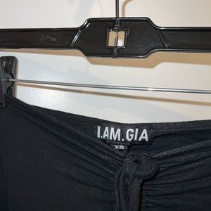 I.AM.GIA. Black pants that wrap around waist